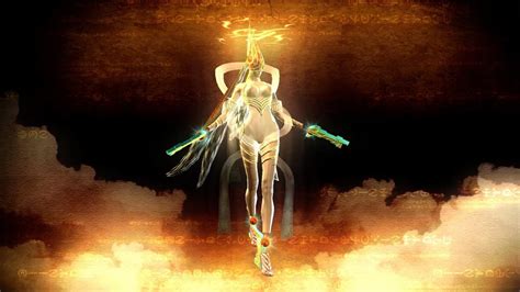 it's <b>Bayonetta</b>, who is completely naked throughout, including cutscenes!. . Bayonetta nude